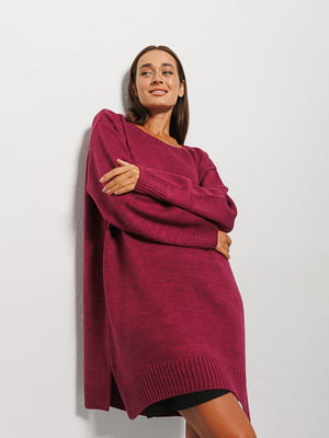 Вязаное фиолетовое платье oversize | 6853087