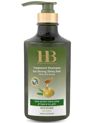 Шампунь  зміцнювальний для сухого ламкого волосся з оливковою олією і медом (780 мл)  | 6858961