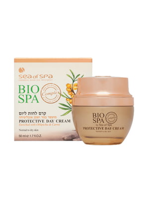 Крем денний захисний Bio Spa для нормальної та сухої шкіри, з олією моркви та обліпихи 50 мл  | 6859103