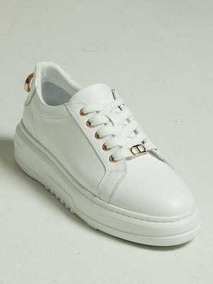 Белые кожаные кроссовки | 6859589