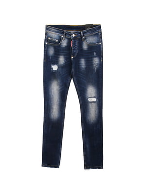 Сині обтягуючі джинси | 6859664