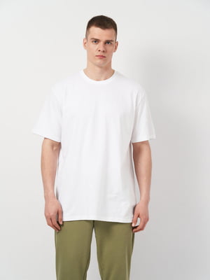 Базова бавовняна біла футболка | 6860023