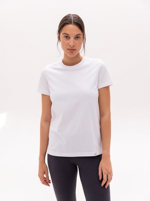 Базова бавовняна біла футболка | 6860025
