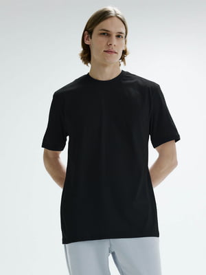 Базова бавовняна чорна футболка | 6860029