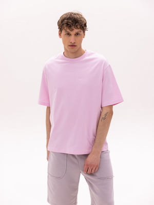 Базова бавовняна рожева футболка | 6860061