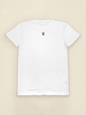 Белая футболка с гербом | 6860990