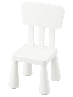 Білий пластиковий стільчик | 6861434