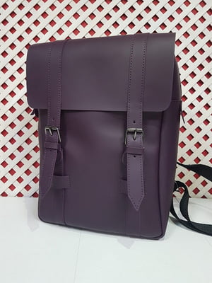 Фіолетовий шкіряний рюкзак Бруклін | 6862386