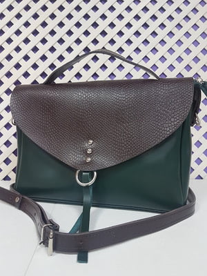 Зелена шкіряна сумка Дороті | 6862400