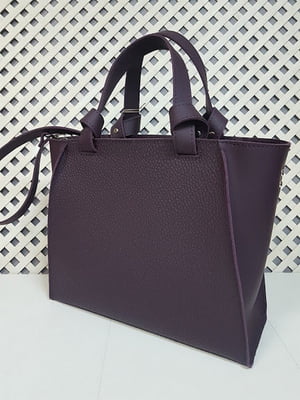 Фіолетова шкіряна сумка Прагма | 6862436
