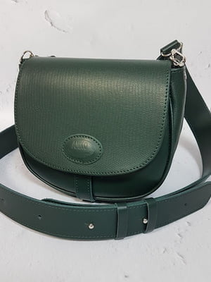 Зелена шкіряна сумка Рімені | 6862505