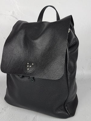 Чорний шкіряний рюкзак Неаполь | 6862542
