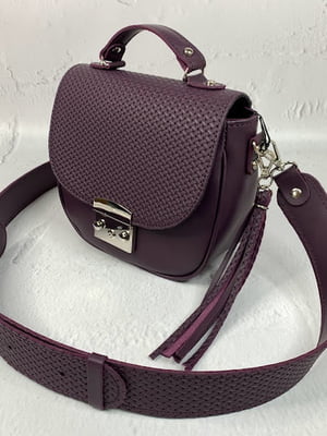 Фіолетова шкіряна сумка Ріміні | 6862730