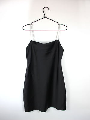 Вишукана чорна сукня на тонких бретелях | 6863567