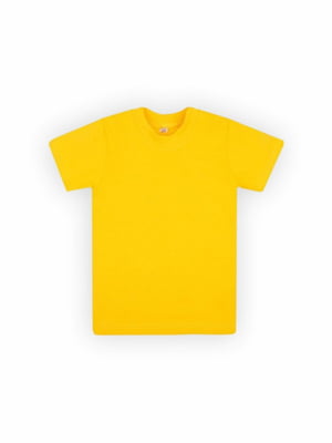 Жовта базова футболка | 6864372