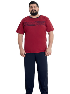 Піжама червона: футболка та штани | 6864439