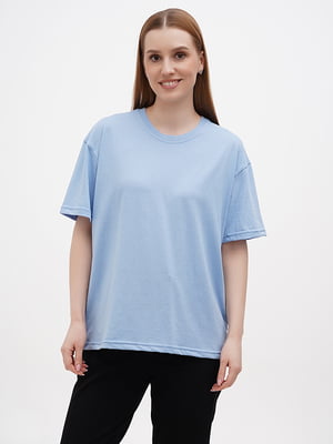 Бавовняна блакитна футболка | 6852368