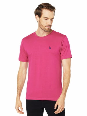Розовая хлопковая футболка | 6864791