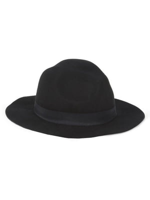 Черная шляпа с широкими полями | 6864885