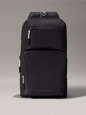 Чорний рюкзак з логотипом | 6864903