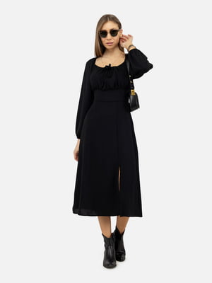 Сукня з довгим рукавом чорна | 6872019