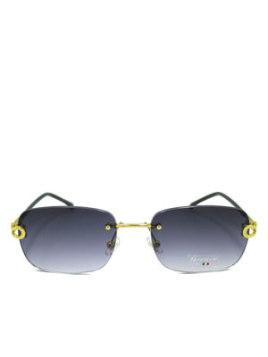 Сонцезахисні окуляри з лінзою темно-фіолетовий градієнт | 6866103