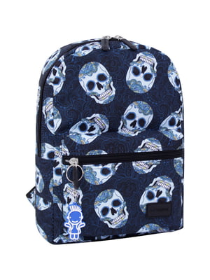 Рюкзак Молодіжний mini синій в принт (8 л) | 6874401