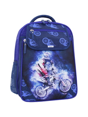 Рюкзак шкільний Відмінник синій з принтом (20 л) | 6874457