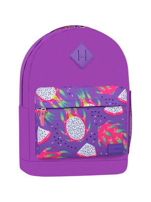 Рюкзак молодіжний фіолетовий з принтом (17 л) | 6874516