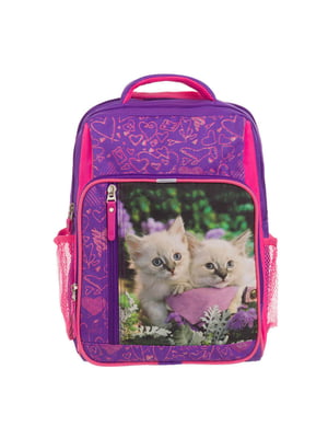 Рюкзак шкільний Школяр фіолетовий з принтом (8 л) | 6874796