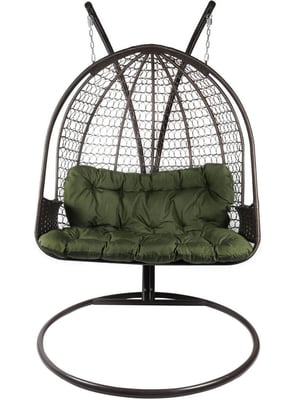 Кресло-кокон подвійне Home Rest Everest коричневий/олива грін | 6874924