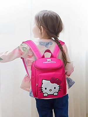 Рожевий рюкзак з малюнком | 6875030