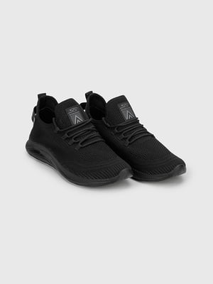 Чорні текстильні кросівки | 6875778