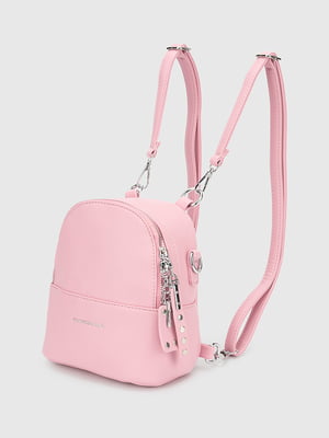 Рожевий рюкзак з екошкіри | 6876009