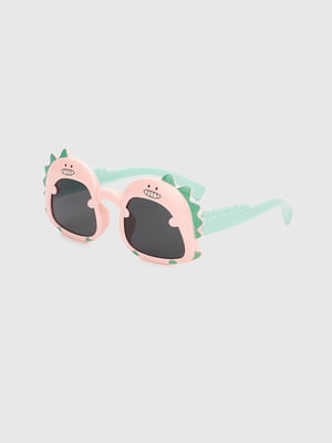 Сонцезахисні окулярі в бірюзово-рожевій оправі  | 6876015