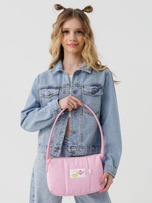 Рожева сумка з текстилю | 6876025