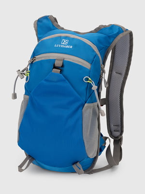 Синій спортивний рюкзак з широкими лямками | 6876036