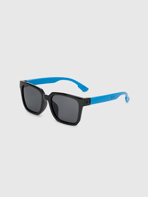 Сонцезахисні окулярі в блакитно-чорній оправі  | 6876065