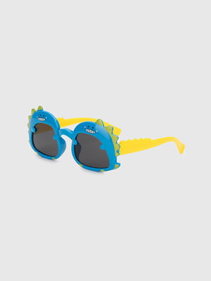 Сонцезахисні окулярі в жовто-синій оправі | 6876082