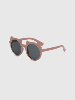 Сонцезахисні окулярі в оправі пудрового кольору | 6876094