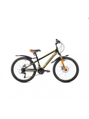 Велосипед FORSAGE DISK24 11 Чорно-зелений з помаранчевим | 6876538