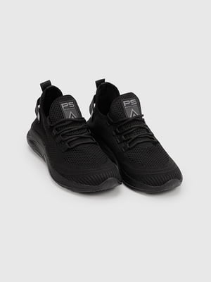 Чорні текстильні кросівки | 6876574