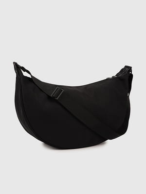 Чорна текстильна сумка через плече | 6876818