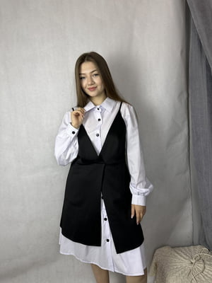 Сукня-сорочка трансформер біла | 6879857