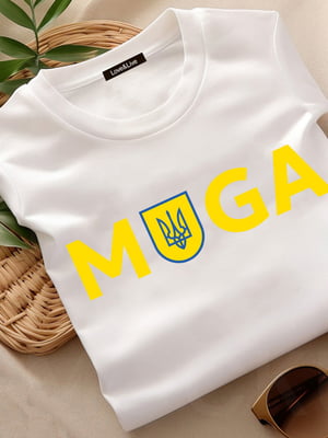 Футболка біла "Majesty of Ukraine!"  | 6882630