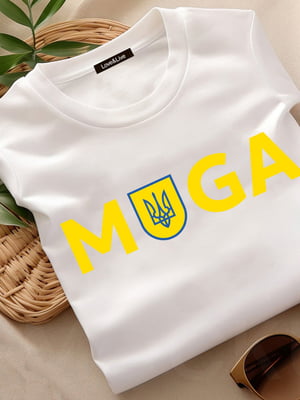 Футболка біла "Majesty of Ukraine!"  | 6882648