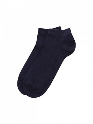 Укороченные темно-синие носки | 6867939