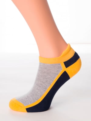 Махрові короткі шкарпетки блакитного кольору | 6868096