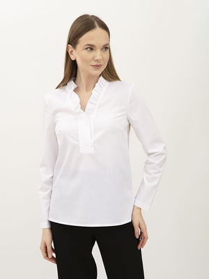 Блуза прямого крою біла Емія | 6883496
