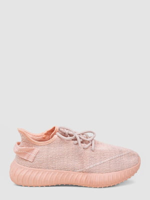 Розовые текстильные кроссовки | 6888314